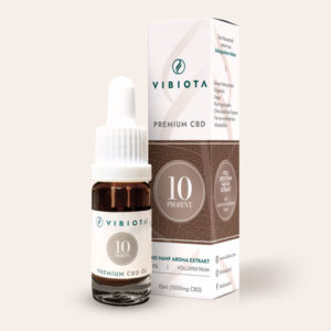 Product photo VIBIOTA Bio Premium CBD Oil 10%, full spectrum (with hemp seed oil) in 10ml bottle