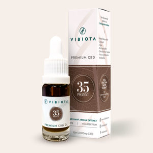 Produktfoto VIBIOTA Bio Premium CBD Öl 35%, Vollspektrum (mit Hanfsamenöl) in 10ml Flasche